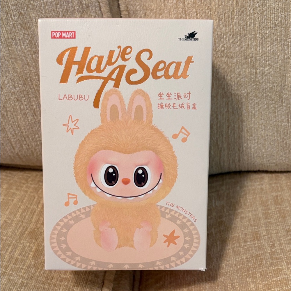 Pop Mart Labubu Have A Seat Bunny Doll - Tan